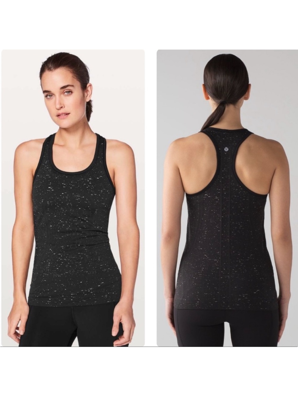 Lululemon Swiftly Tech Racerback black white tank